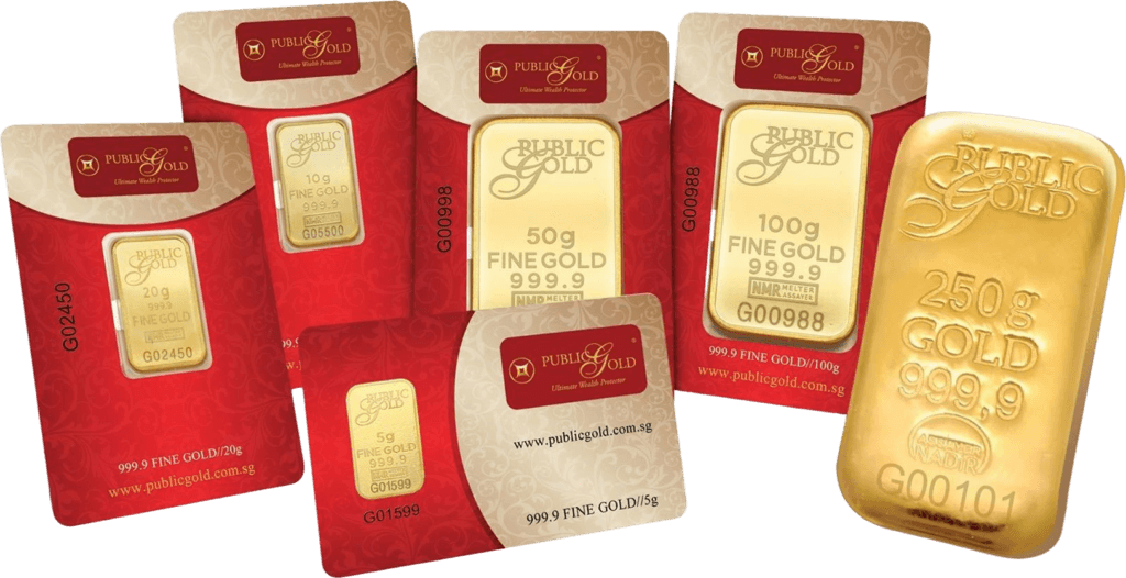 public gold gold bar collection