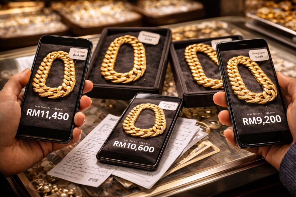 5 Cara Bijak Pilih Barang Kemas Untung Jual Balik 4 Tips 4 Compare Workmanship Costs Choose a Shop with a Good Buy Back Policy