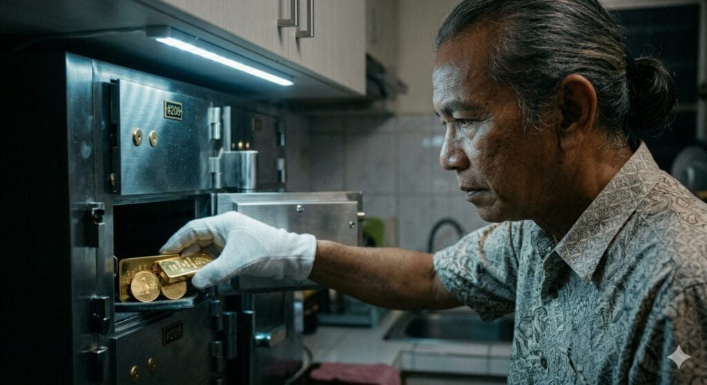 Simpan Emas Fizikal: 4 Kaedah Terbaik Untuk Anda 3 Methods 3 Store Physical Gold in a Personal Home Safe a Safe Deposit Box at a Bank