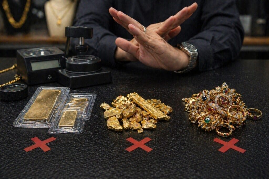 Beli Emas Fizikal? Semak Boleh Digadai atau Tidak 2 3 Types of Gold Often REJECTED by Pawnbrokers