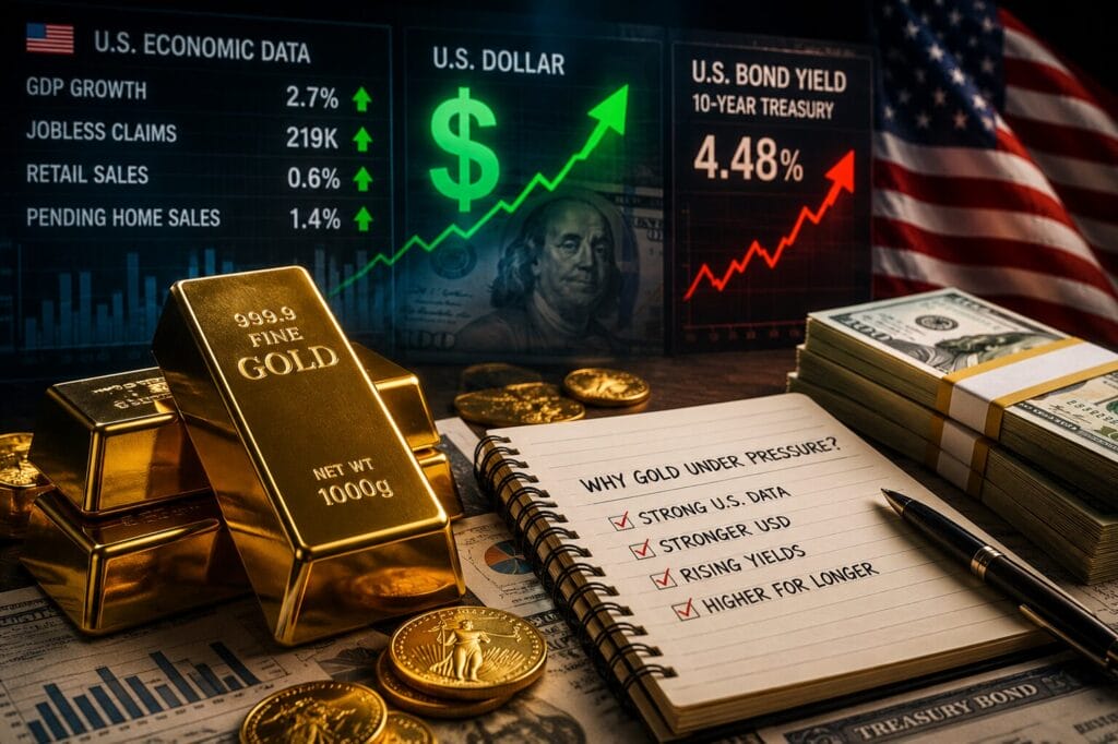 Analisis Emas Hari Ini oleh SifuGold: 19 Mei 2026 — Data AS Kuat, USD Lebih Kukuh Dan Yield Naik Tekan Harga Emas 2 Kenapa Data AS USD Dan Yield Menekan Harga Emas