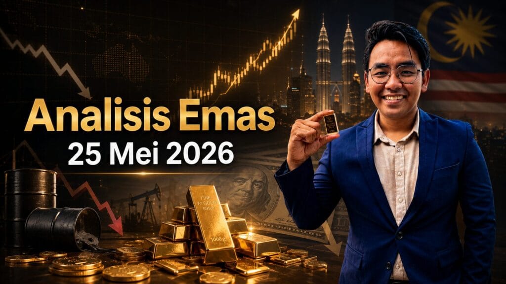 Analisis Emas Hari Ini oleh Sifu Gold: 25 Mei 2026 — Harapan Damai Timur Tengah Turunkan Minyak Dan Dollar, Emas Melantun Naik 1 Featured image English for Gold Analysis 25 May 2026 by Sifu Gold