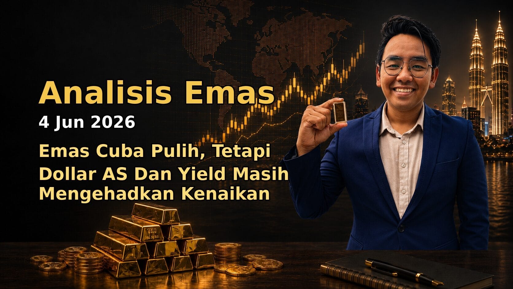 Sifu Gold - Portal Emas Untuk Pelabur Bijak 17 Featured image Analisis Emas Hari Ini oleh Sifu Gold untuk market 4 Jun 2026.