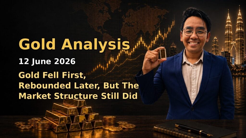 Gold Analysis Today by Sifu Gold: 12 June 2026 — Gold Fell First, Rebounded Later, But The Market Structure Still Did Not Look Fully Repaired 5 Featured image Gold Analysis Today by Sifu Gold for the 12 June 2026 market date.