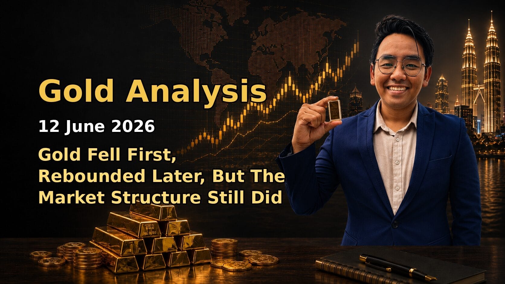 Featured image Gold Analysis Today by Sifu Gold for the 12 June 2026 market date.