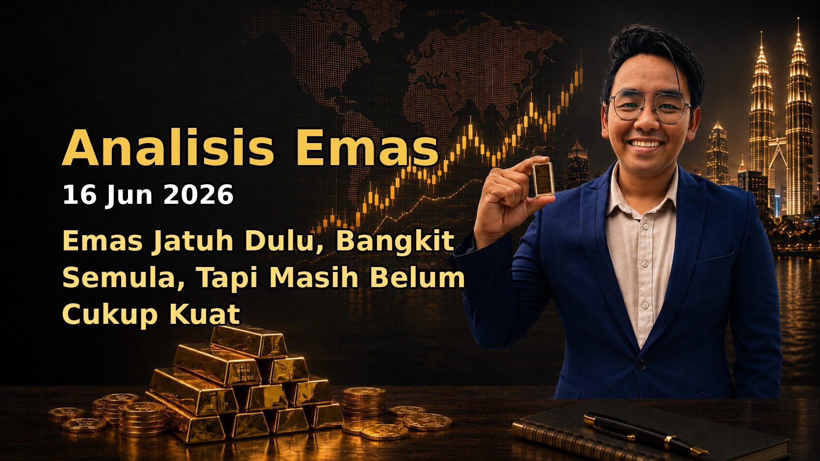 Sifu Gold - Portal Emas Untuk Pelabur Bijak 17 Featured image Analisis Emas Hari Ini oleh Sifu Gold untuk market 16 Jun 2026.
