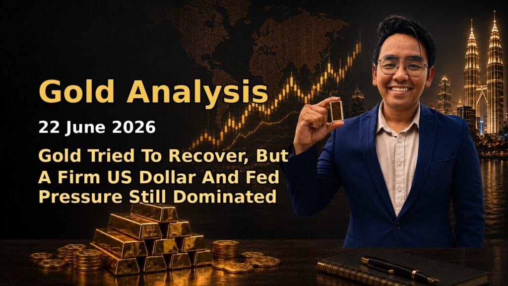 Gold Analysis Today by Sifu Gold: 22 June 2026 — Gold Tried To Recover, But A Firm US Dollar And Fed Pressure Still Dominated 5 Featured image Gold Analysis Today by Sifu Gold for the 22 June 2026 market date.