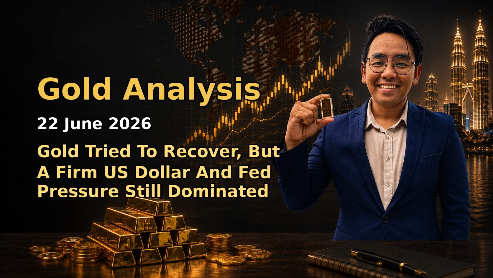Featured image Gold Analysis Today by Sifu Gold for the 22 June 2026 market date.