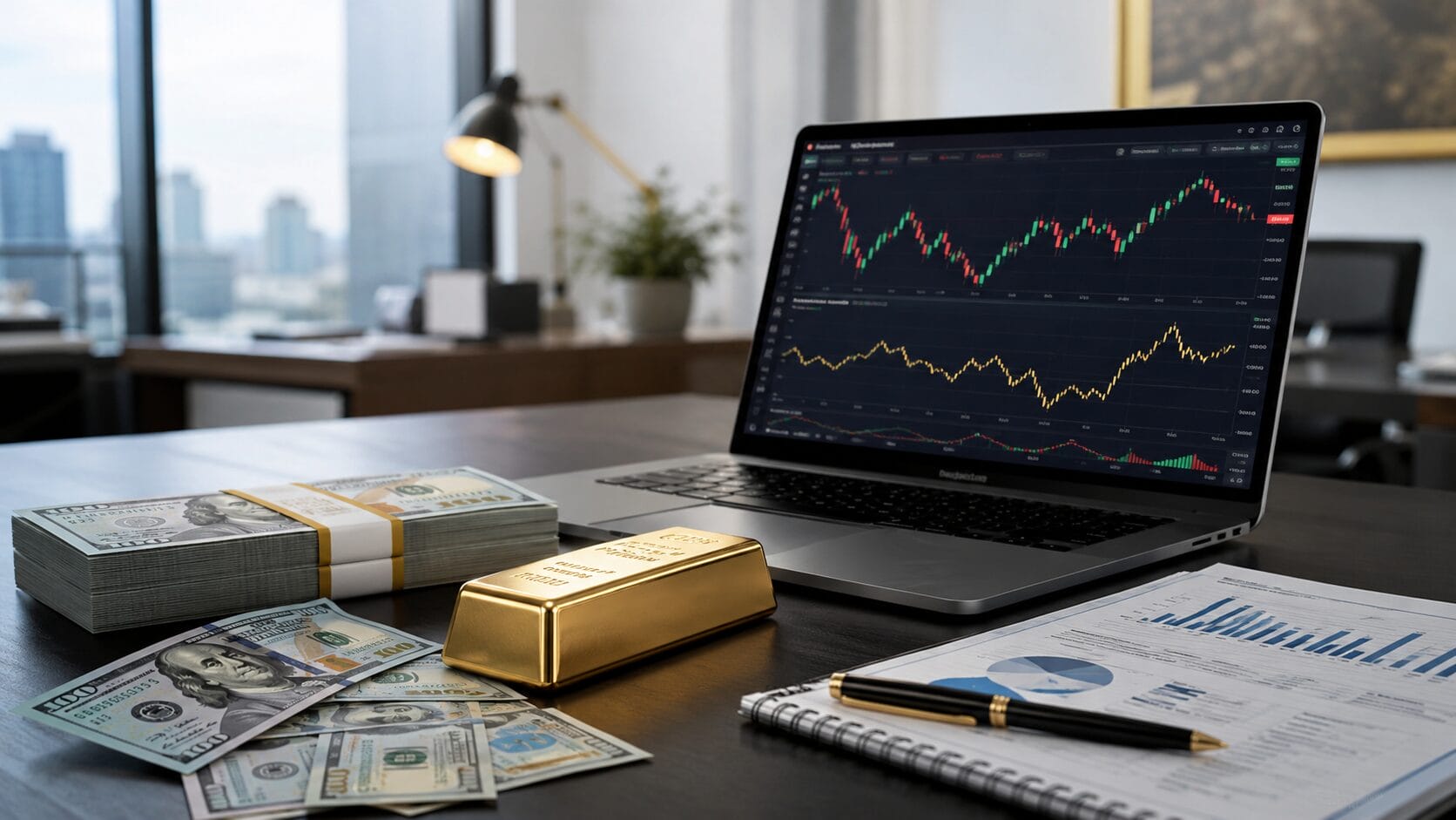 Gold Analysis Today by Sifu Gold: 2 August 2026 — Gold Stayed Capped as the US Dollar and Bond Yields Kept Pressure On 3 Premium finance visual showing the relationship between the US dollar and gold price movement.