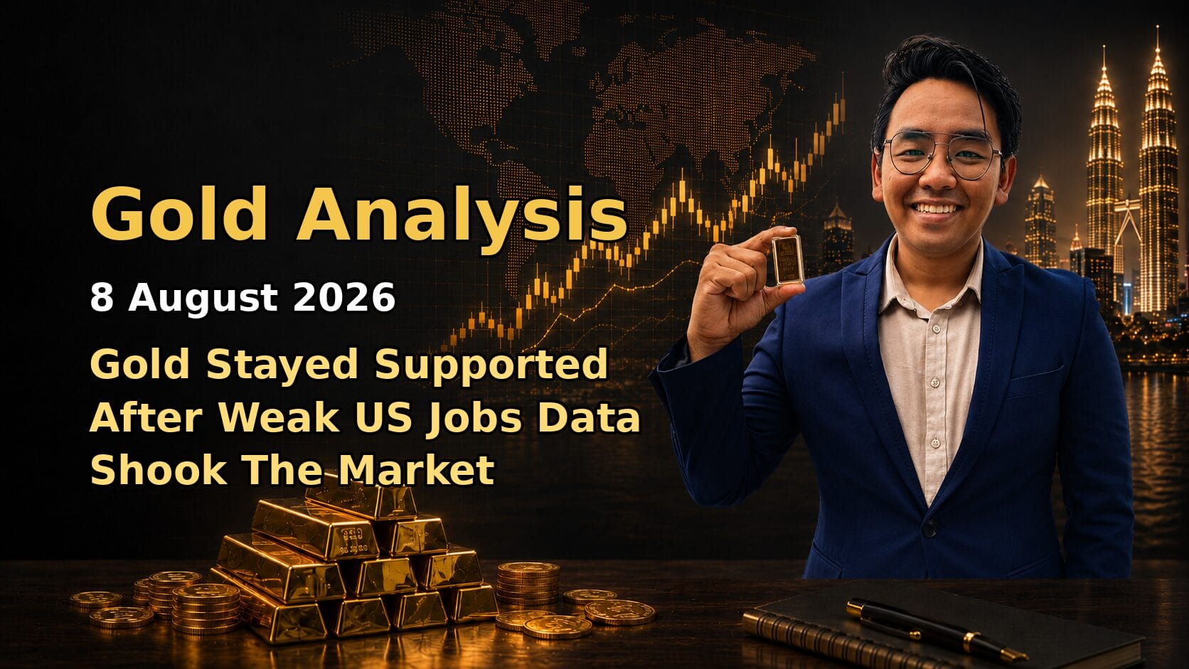 Featured image Gold Analysis Today by Sifu Gold for the 8 August 2026 market date.