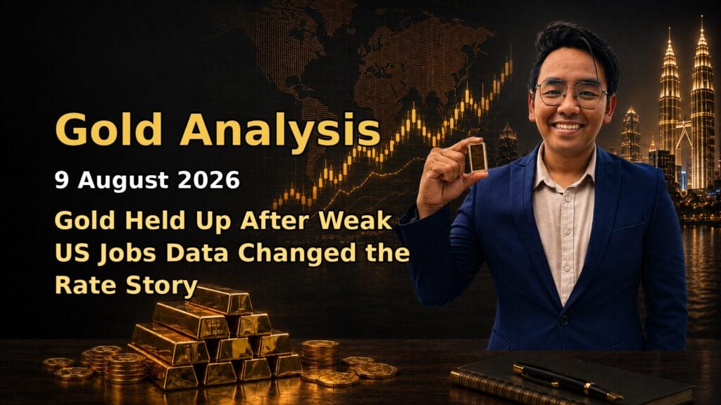 Featured image Gold Analysis Today by Sifu Gold for the 9 August 2026 market date.
