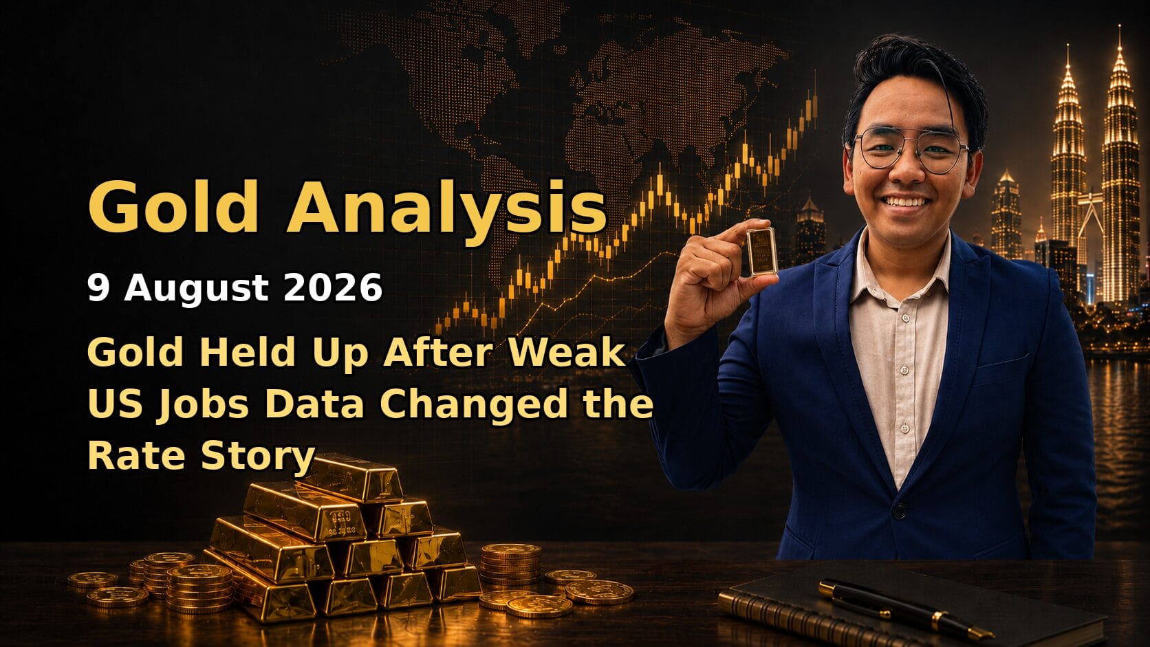 Featured image Gold Analysis Today by Sifu Gold for the 9 August 2026 market date.