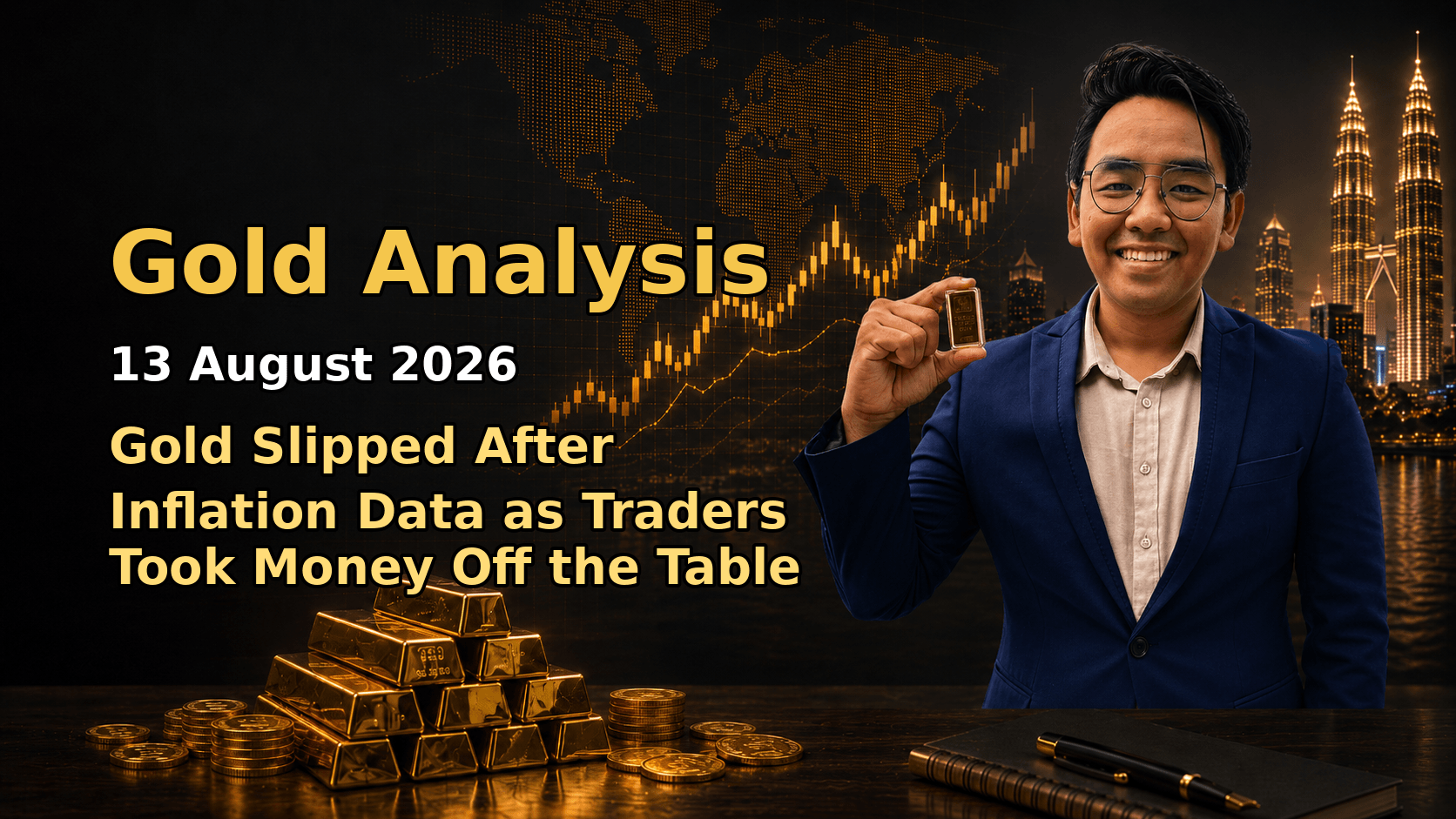 Featured image Gold Analysis Today by Sifu Gold for the 13 August 2026 market date.