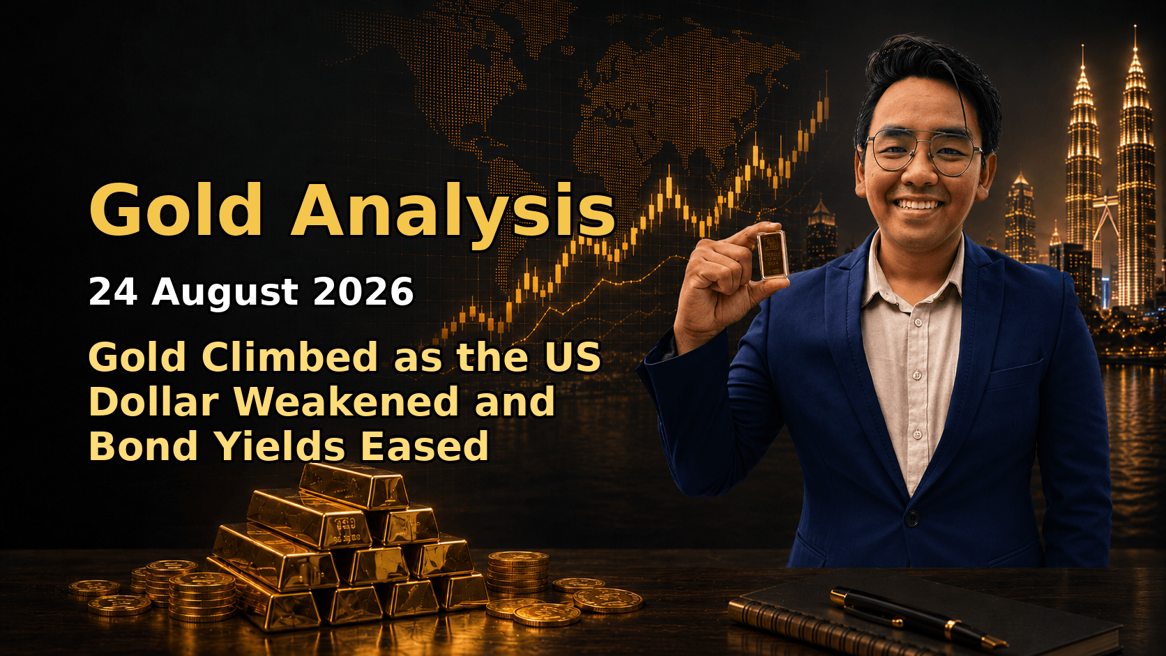 Featured image Gold Analysis Today by Sifu Gold for the 24 August 2026 market date.