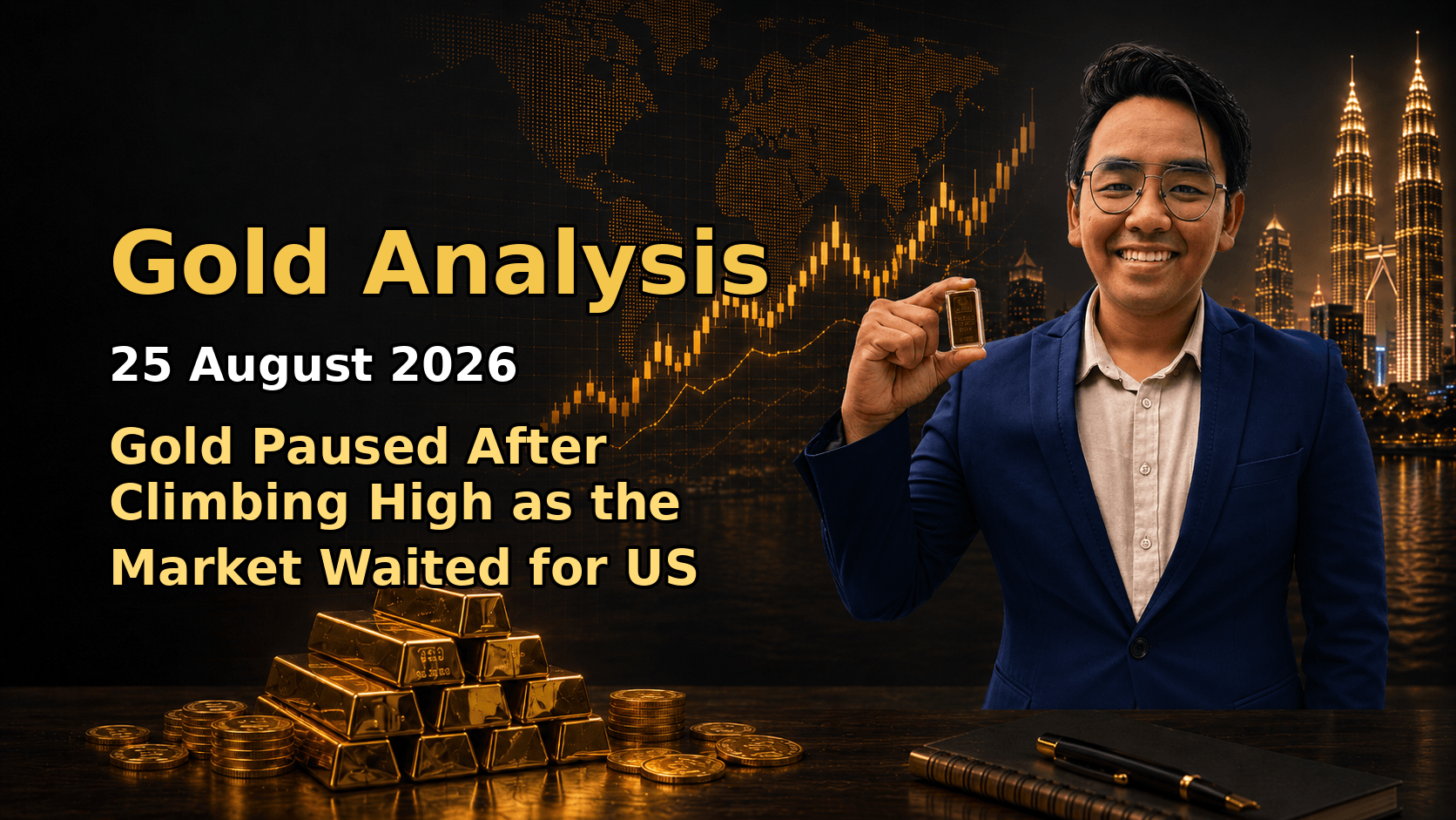 Featured image Gold Analysis Today by Sifu Gold for the 25 August 2026 market date.