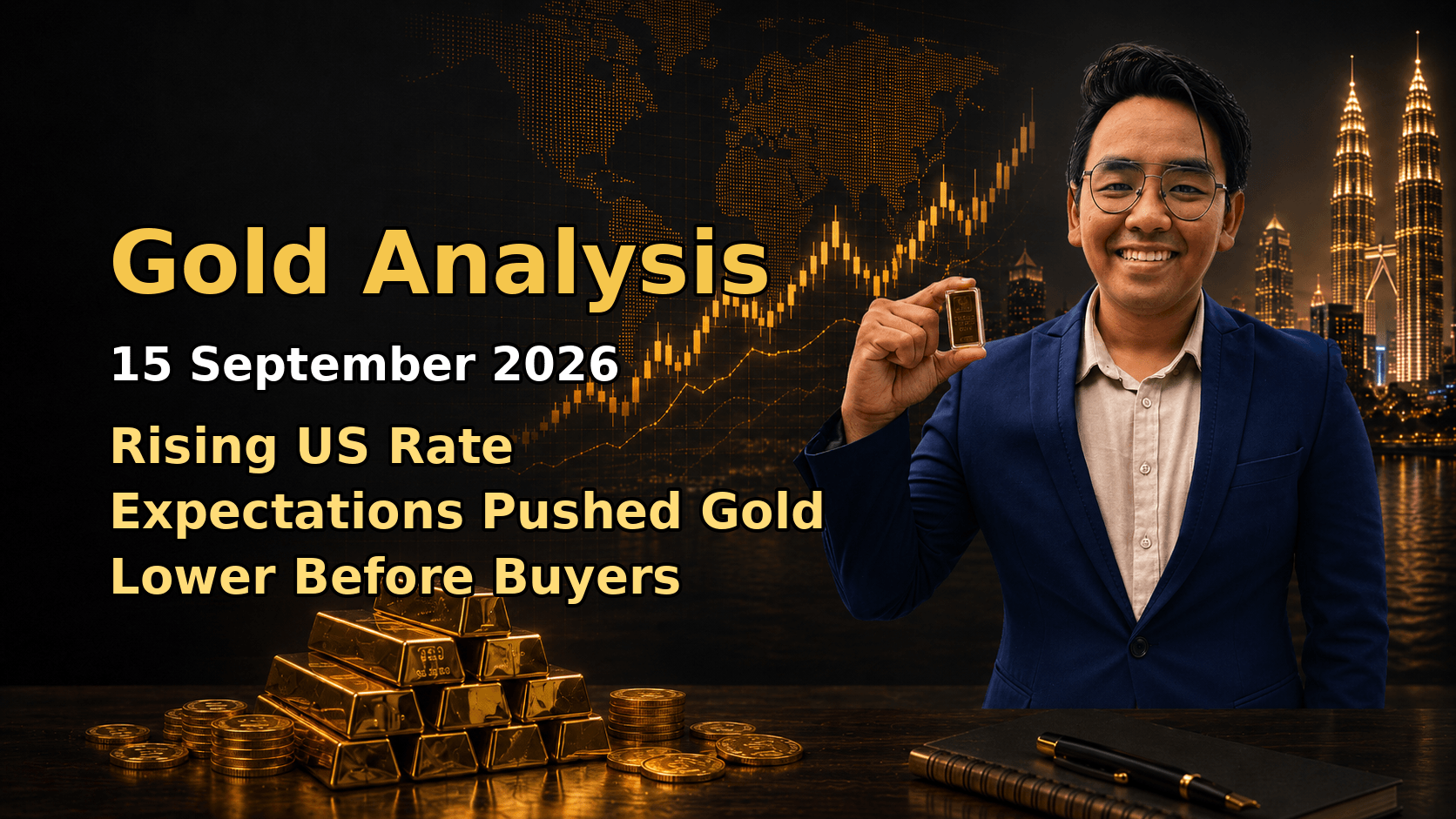 Featured image Gold Analysis Today by Sifu Gold for the 15 September 2026 market date.